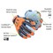 Magid TREX Windstorm Series TRX744 CoolMesh Back Goatskin Leather Palm Impact GloveCut Level A4, PR TRX744L - alternate 4